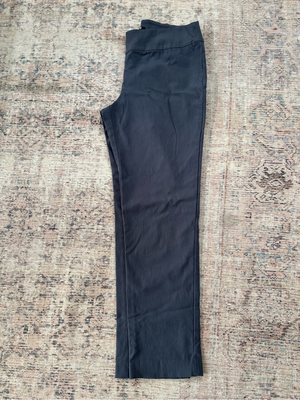 NIC+ZOE Charcoal Straight Leg Trousers